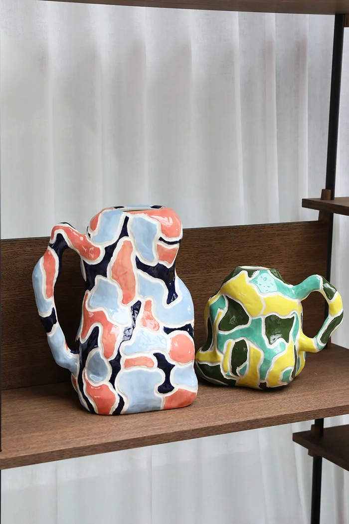 &k amsterdam vaza decorativa Jug-a-vase large JU001.3 multicolor AA00