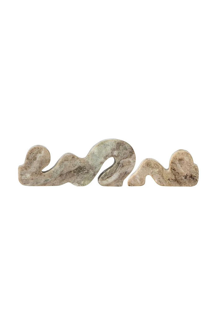 Bloomingville sfeșnice decorative 25 x 4 x 10/15 x 4 x 7 cm 2-pack 82068441 bej AA00