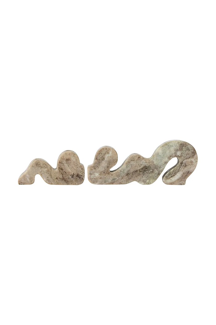 Living și dormitor Bloomingville sfeșnice decorative 25 x 4 x 10/15 x 4 x 7 cm 2-pack 82068441 bej