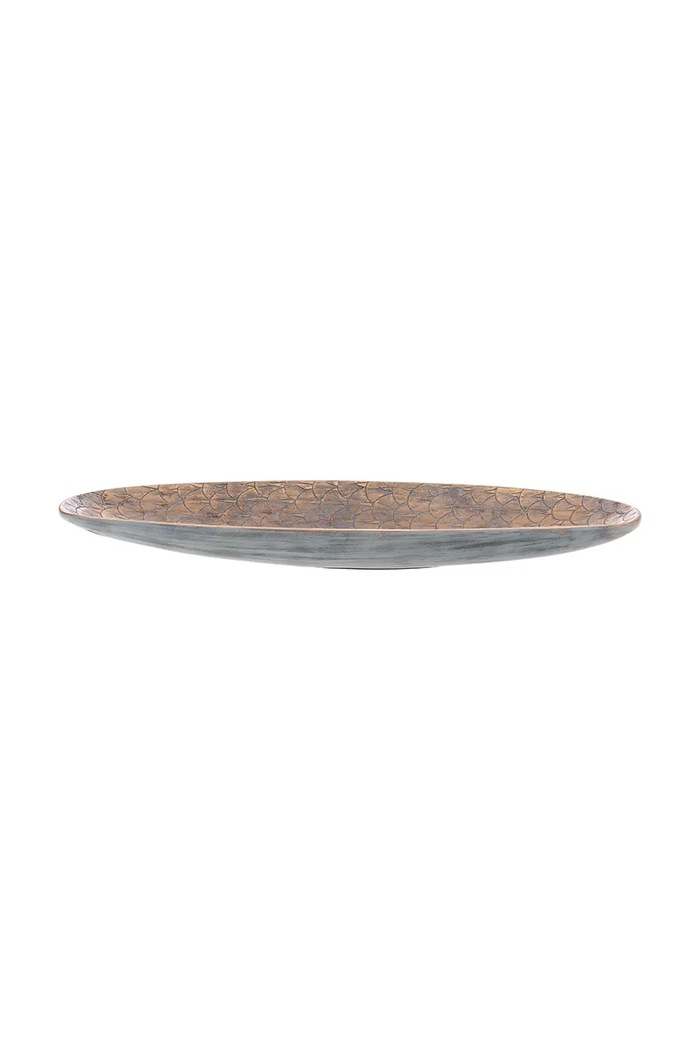 Ozdobný tác home & lifestyle hnědá 162965