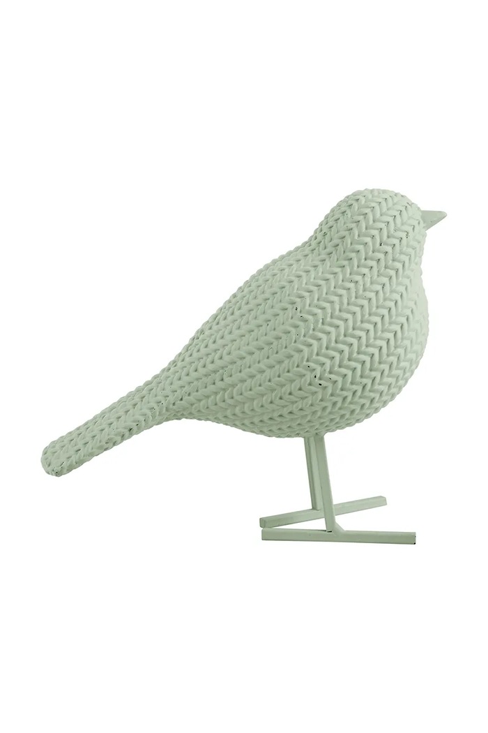 Living și dormitor Present Time Figurină decorativă Statue Knitted Bird Small PT4225GR verde