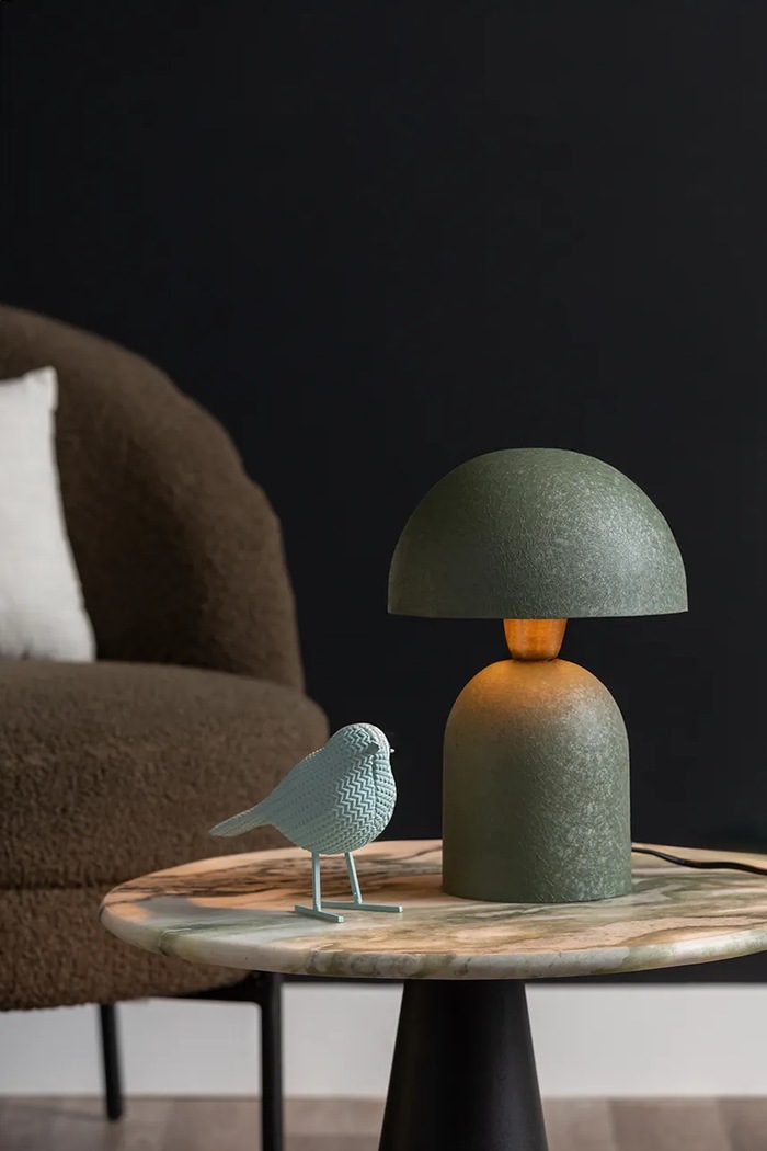 Figurină decorativă Statue Knitted Bird Small Present Time verde PT4225GR