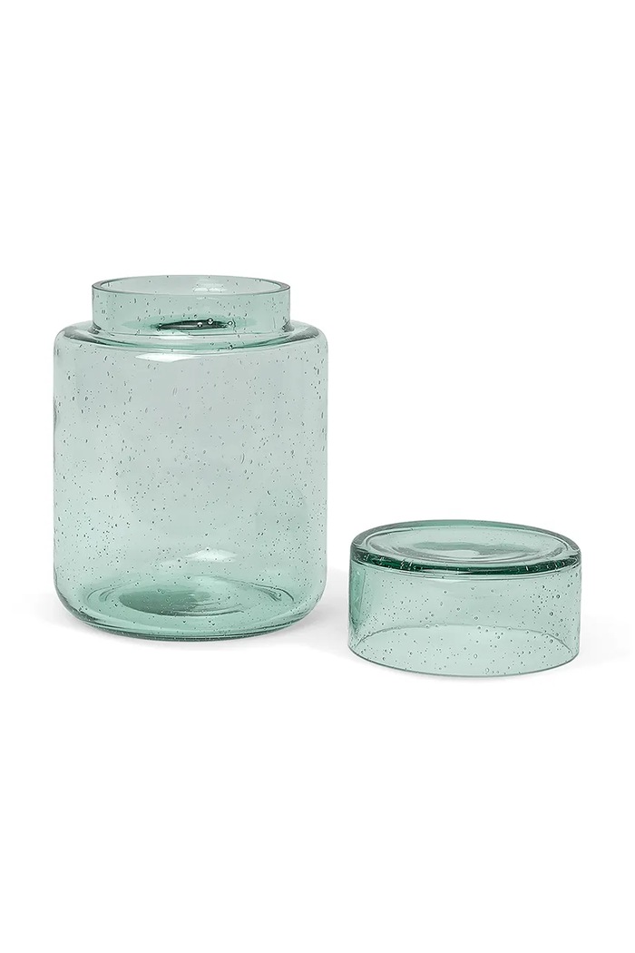 Posuda s poklopcem ferm LIVING Oli Container - 1104263965 zelena AA00