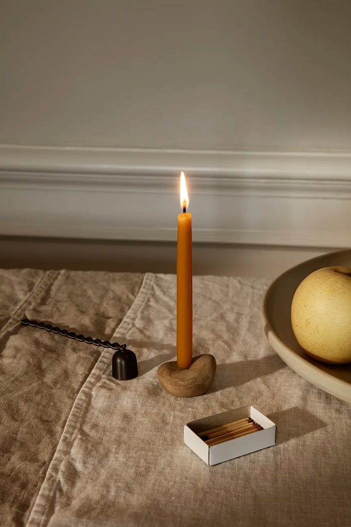 Svijećnjak s gasilom i svijećama ferm LIVING Libre 6-pack 1104266342 šarena