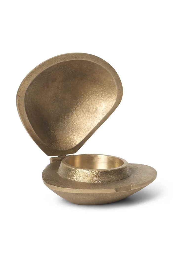Декоративный подсвечник ferm LIVING Clam бежевый 1104268031