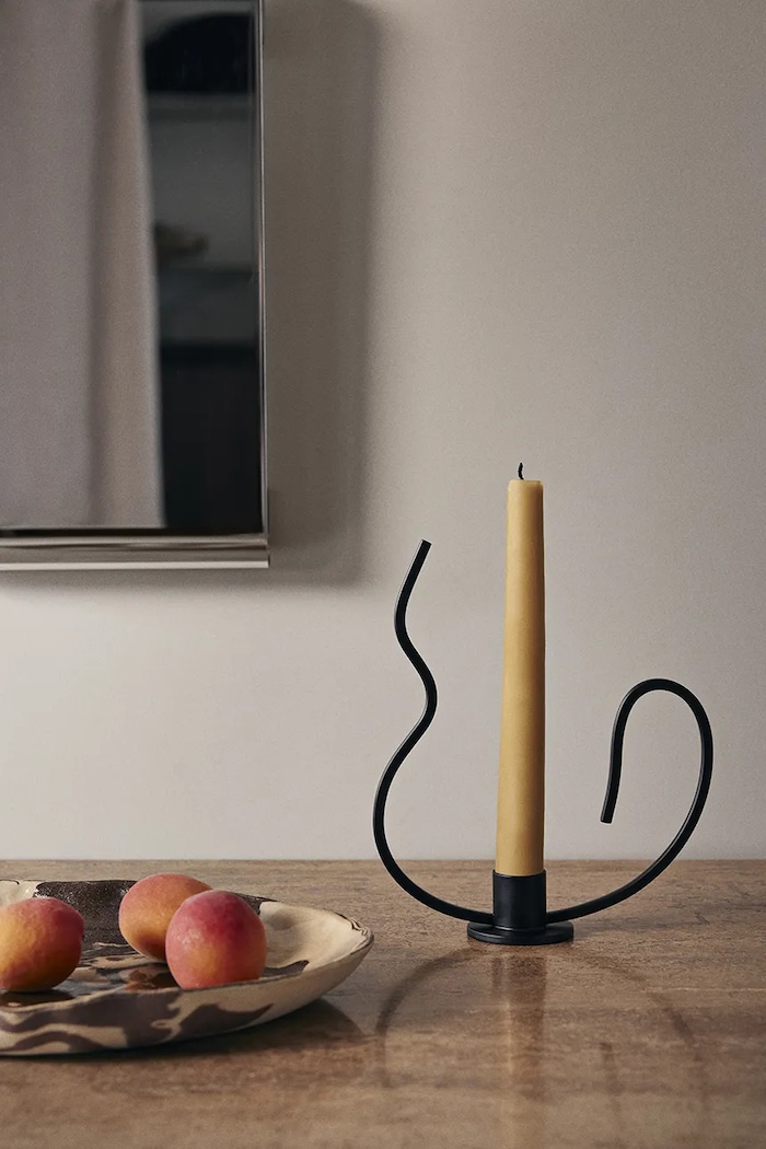 Living și dormitor ferm LIVING sfesnic decorativ Valse 1104268158 negru