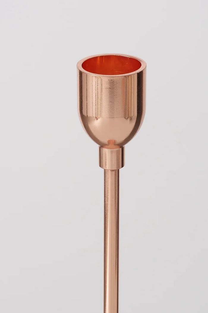 Nappali és hálószoba Boltze gyertyatartó készlet Malte 23 / 27 / 32 cm 3 db 2050053 rózsaszín