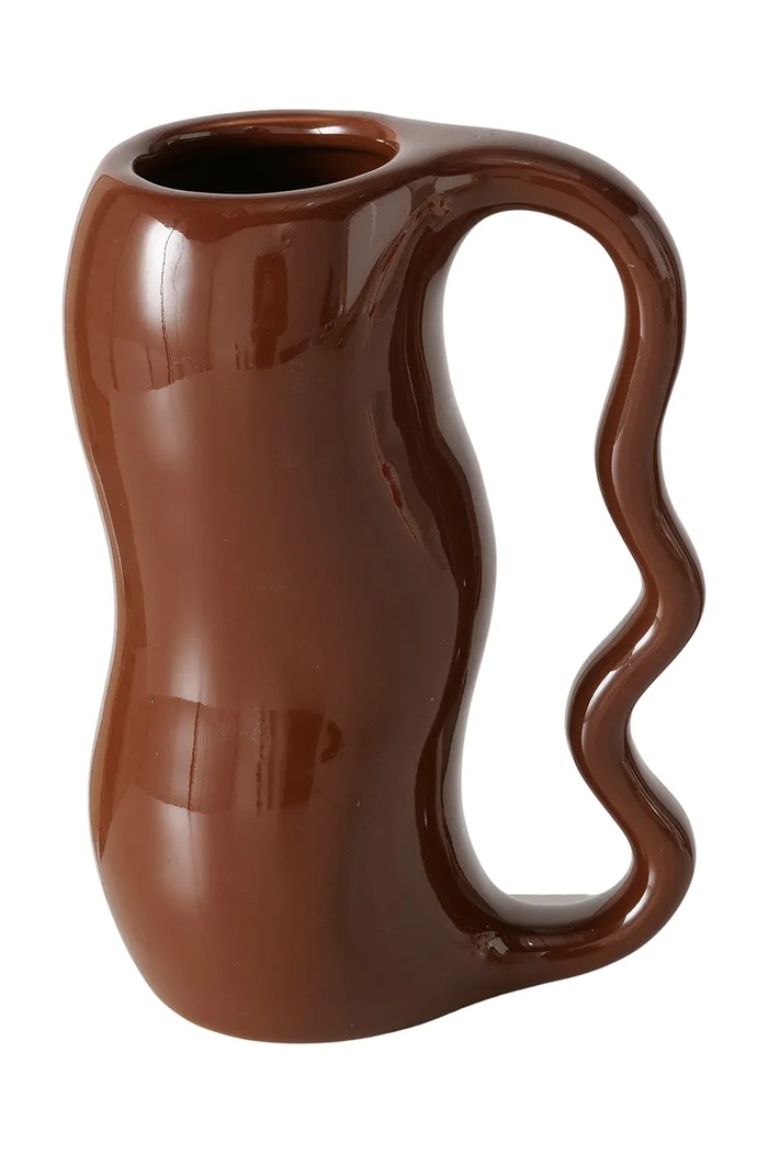 Dekoratívna váza Boltze Caramela 18,7 cm hnedá 2055180