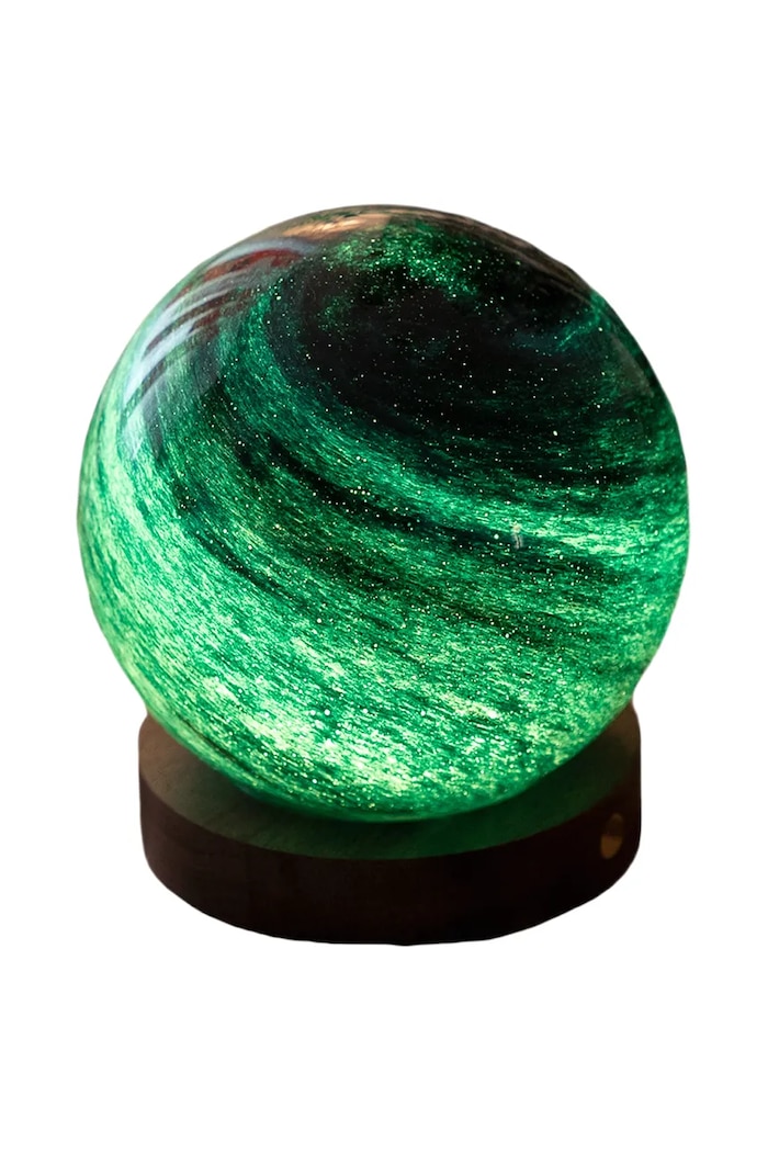 Dekorace Gingko Design AstraGlass Light L G050L.SO zelená AA00