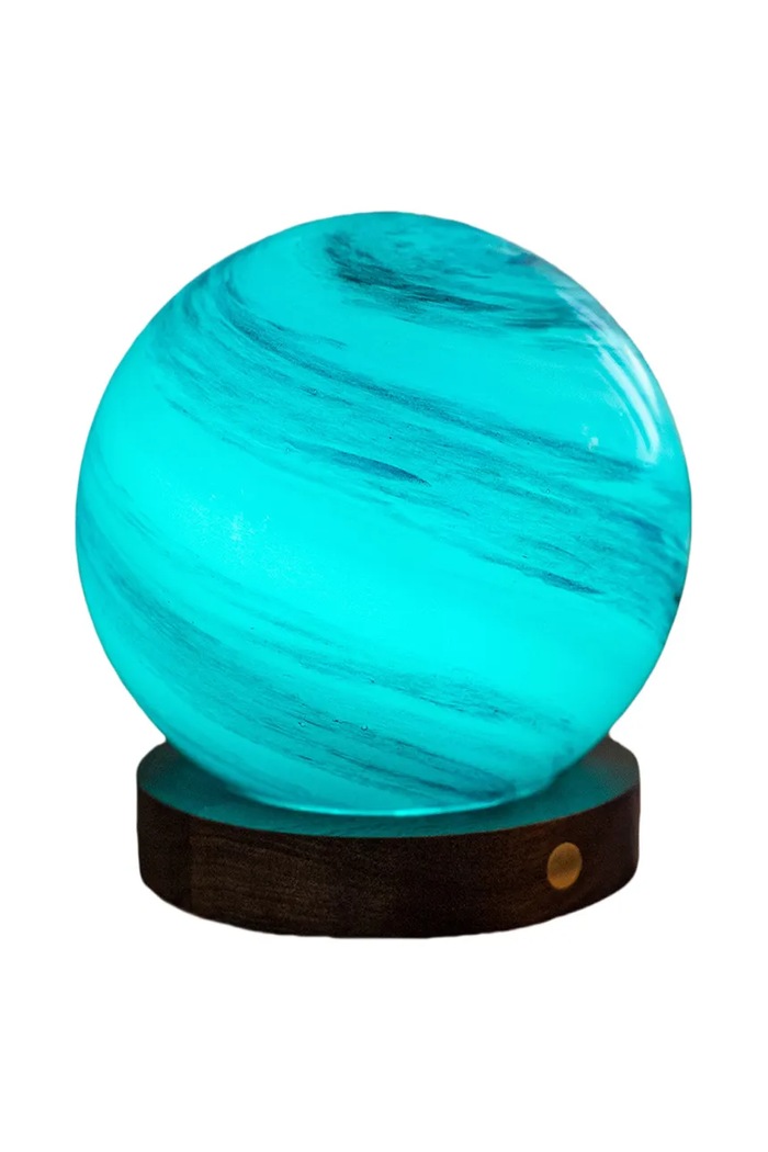 Dekorace Gingko Design AstraGlass Light S modrá G050M.PC