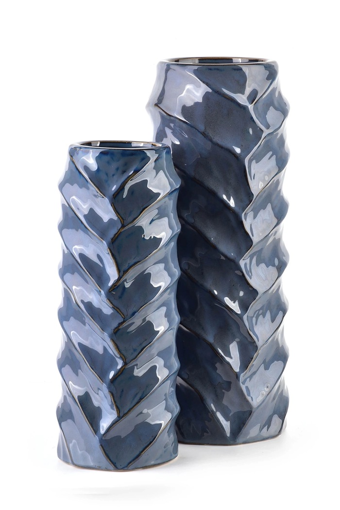 Living și dormitor Affek Design Vază decorativă Tallie HTTS5106 bleumarin