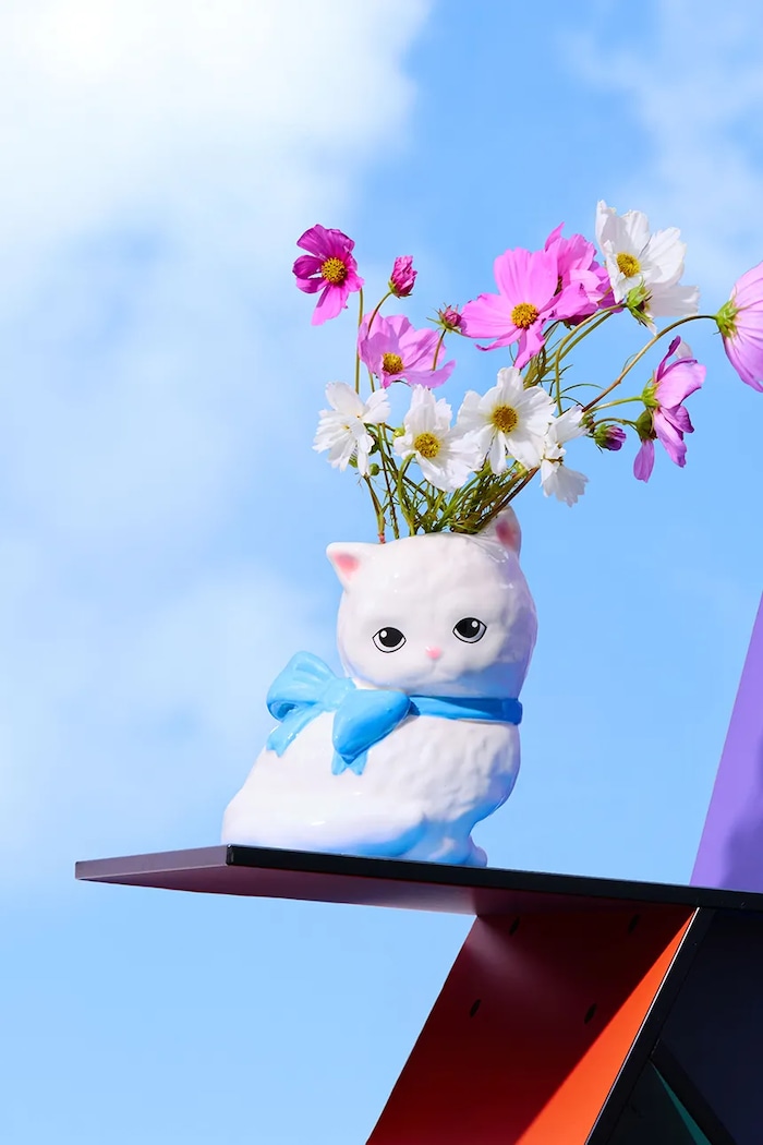 Fluid Market dekor váza Cat többszínű AAVSECAT