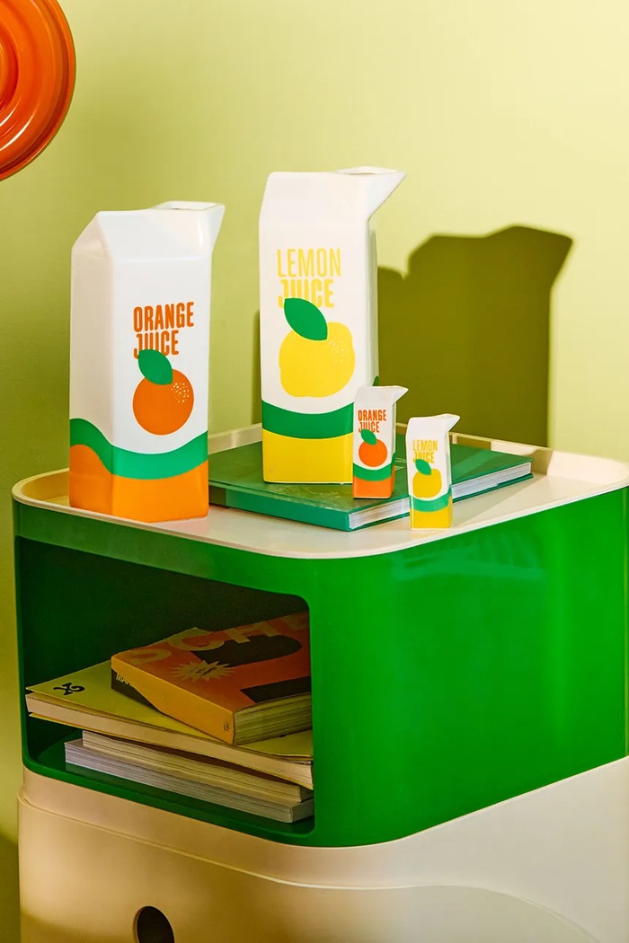 Декоративная ваза Fluid Market Lemon мультиколор AAVSELEMJUI