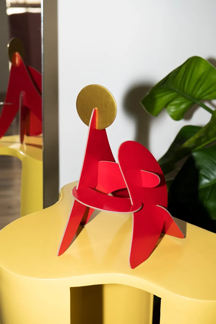 Obývací pokoj a ložnice Dekorativní figurka diy Octaevo Fire OFPS.23 červená