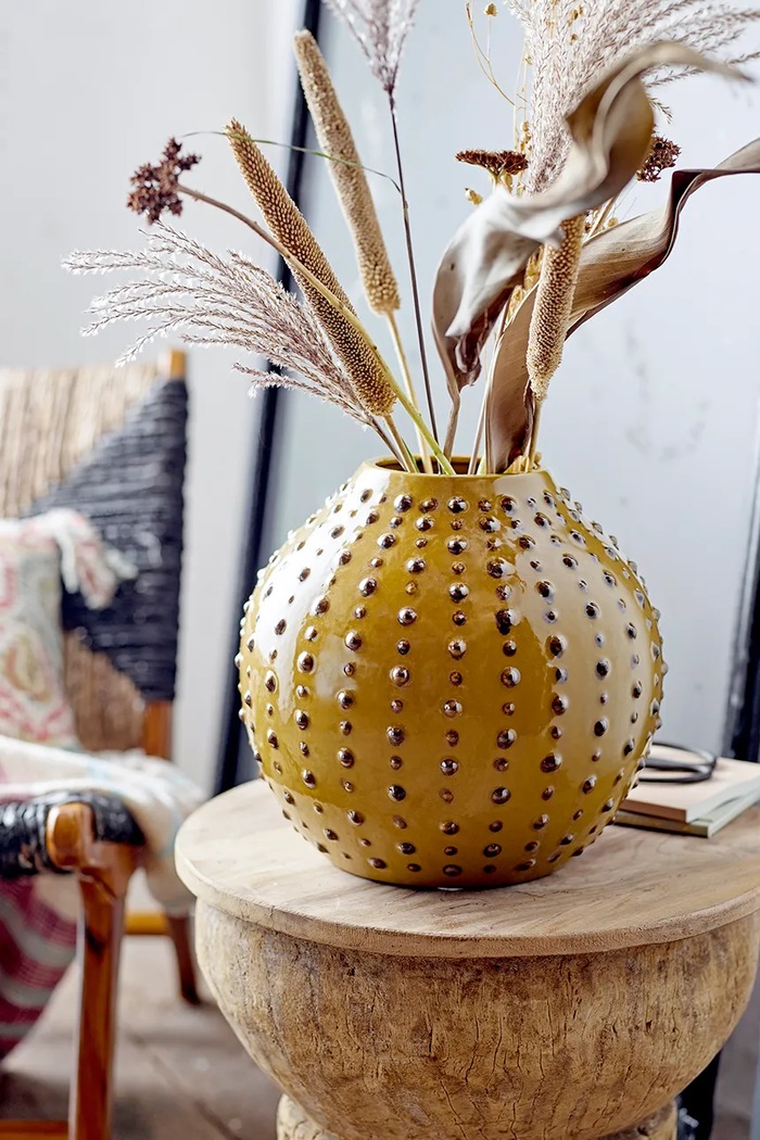 Bloomingville vază decorativă Toofan 82057516 galben AA00