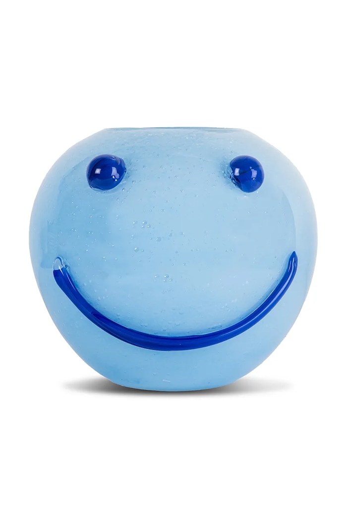 Byon wazon dekoracyjny Happy o25x23 cm niebieski 5280607910