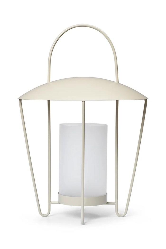 Lucerna ferm LIVING Abri Lantern béžová 1104269028