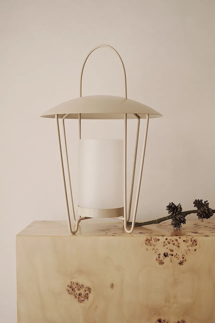 Lucerna ferm LIVING Abri Lantern 1104269028 béžová AA00