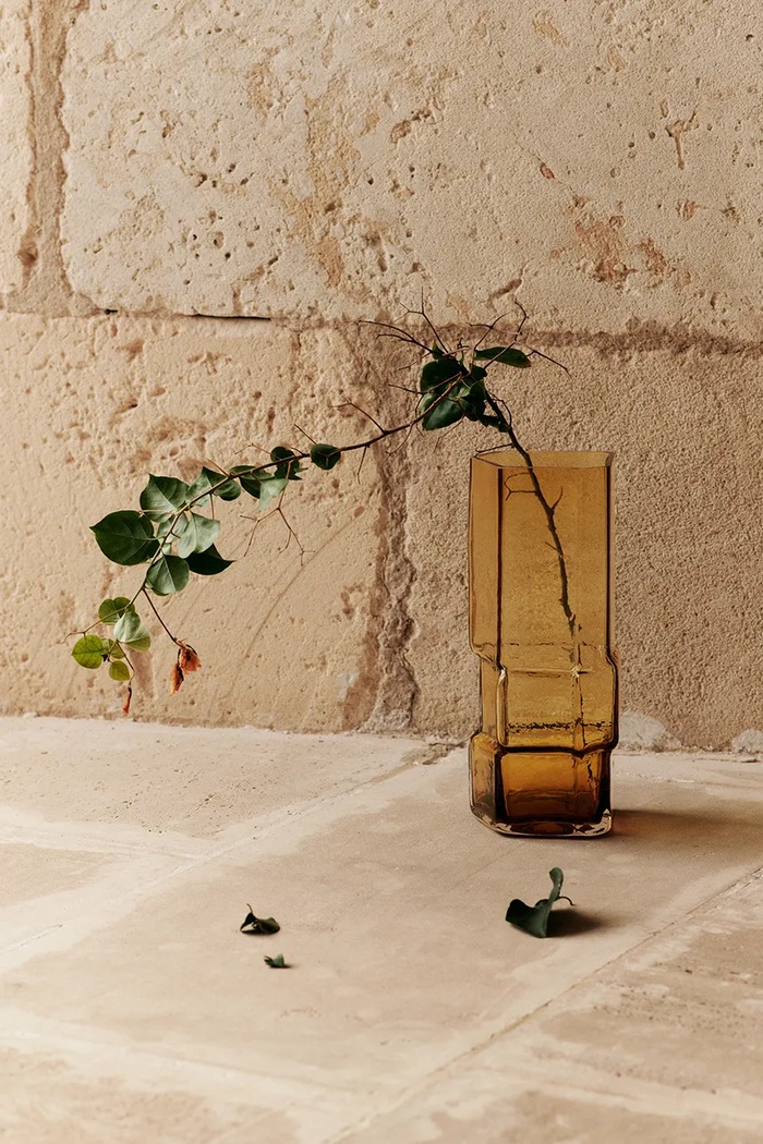 Διακοσμητικό βάζο ferm LIVING Muro Vase κίτρινο 1104270744