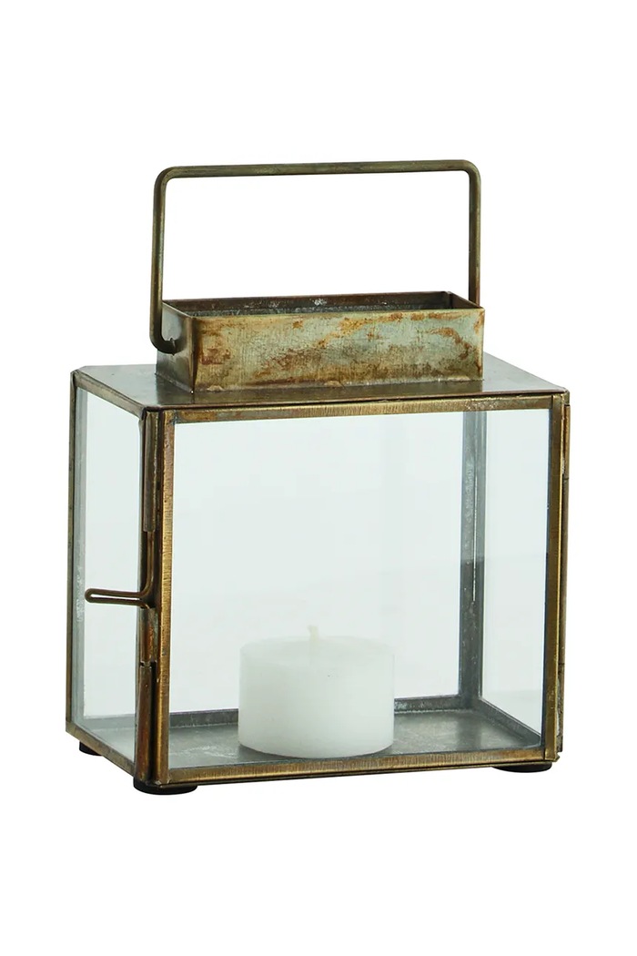 Φαναράκι Madam Stoltz 11 x 6 x 11 cm PCH26021C διαφανή AA00