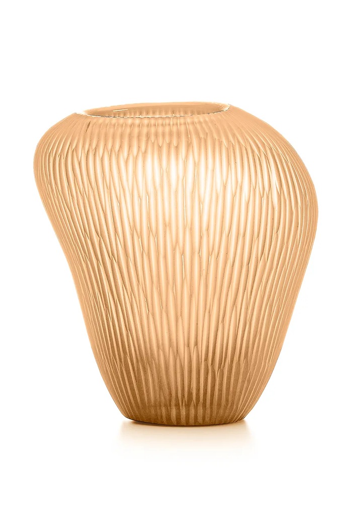 Dekorativní váza IVV Carving béžová 8905.1