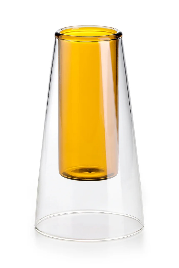 IVV vază decorativă Double galben 8789.1