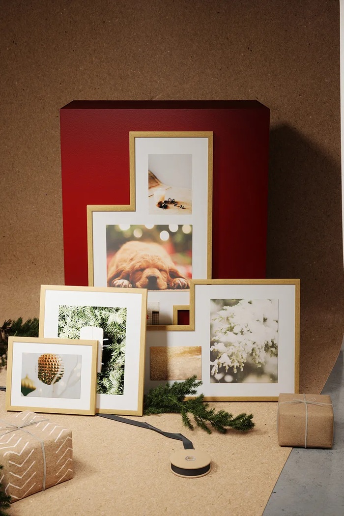Set de rame foto Mingle 4-pack Umbra 1015592.1104 bej