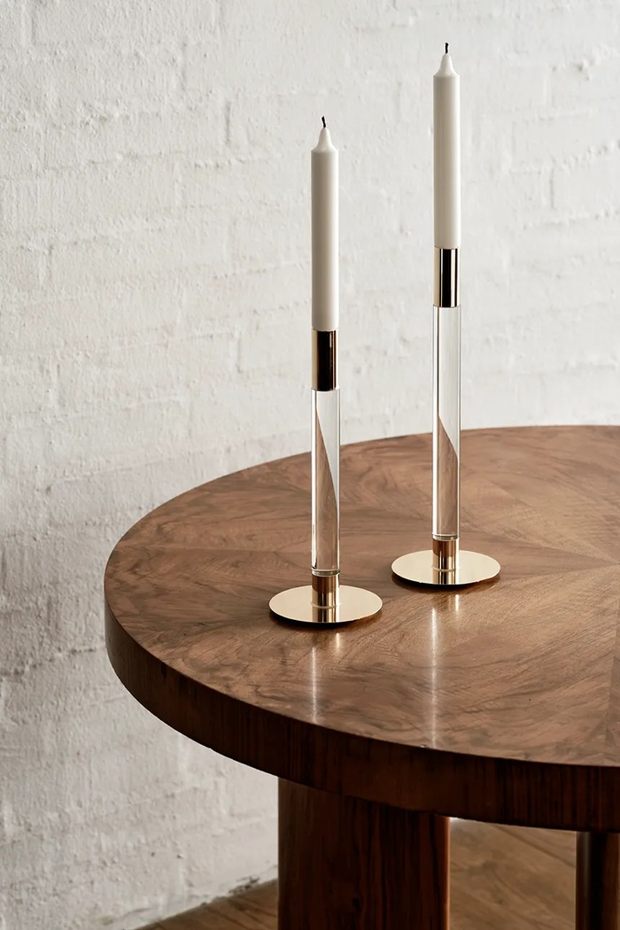 Всекидневна и спалня Декоративен свещник Orrefors Lumiere 26,5 cm 6298865 прозрачен