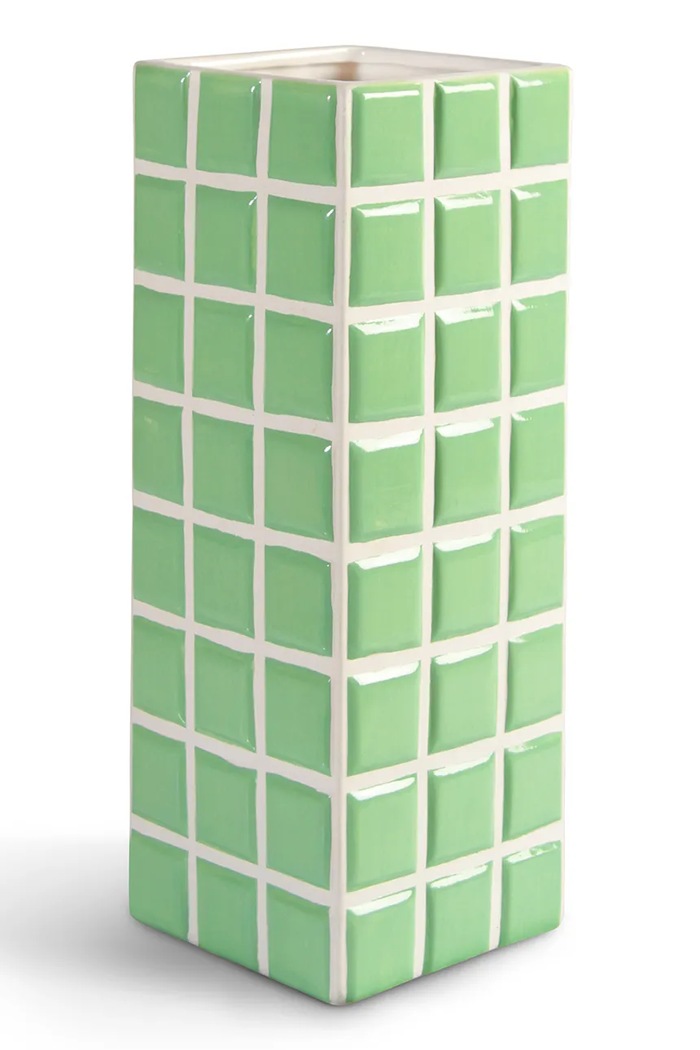 Декоративная ваза &k amsterdam tile mint 28 cm бирюзовый 3530.02