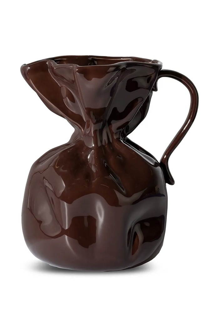 Dekoratívna váza Byon Crumple 26 cm hnedá 5260906804