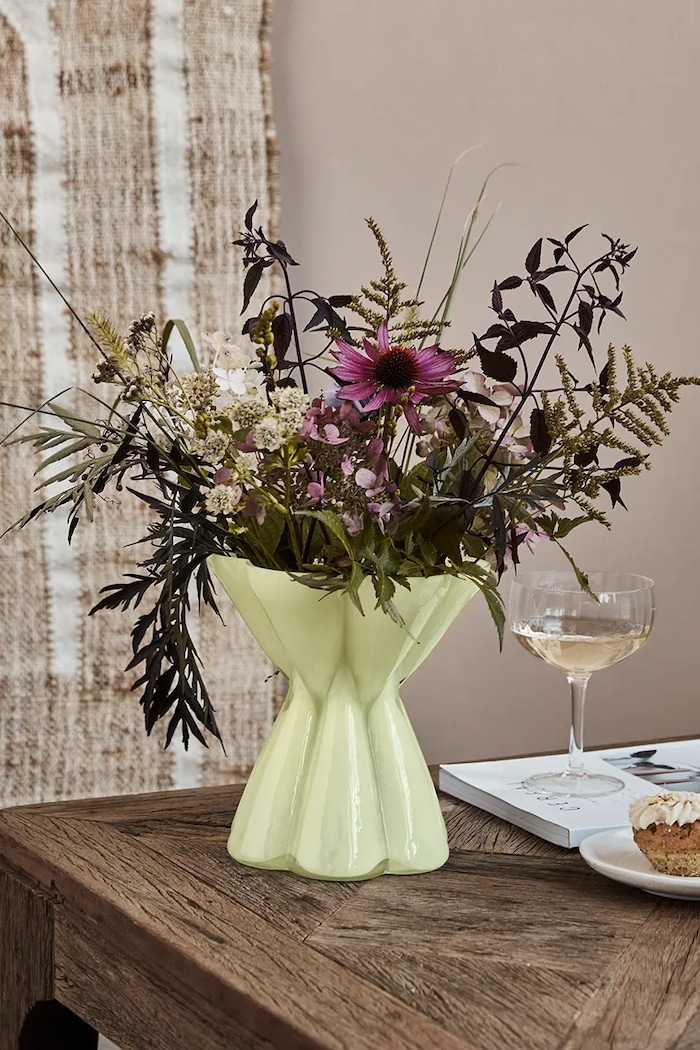 House Doctor vază decorativă HDSay 21,5 cm 202109204 galben AA00