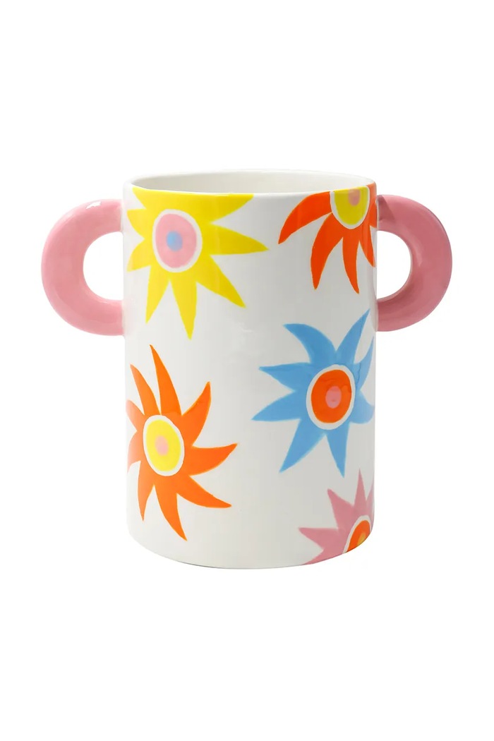 Qué Rico wazon dekoracyjny Isabel 22,5 x 14,5 x 19,5 cm multicolor 148.01394