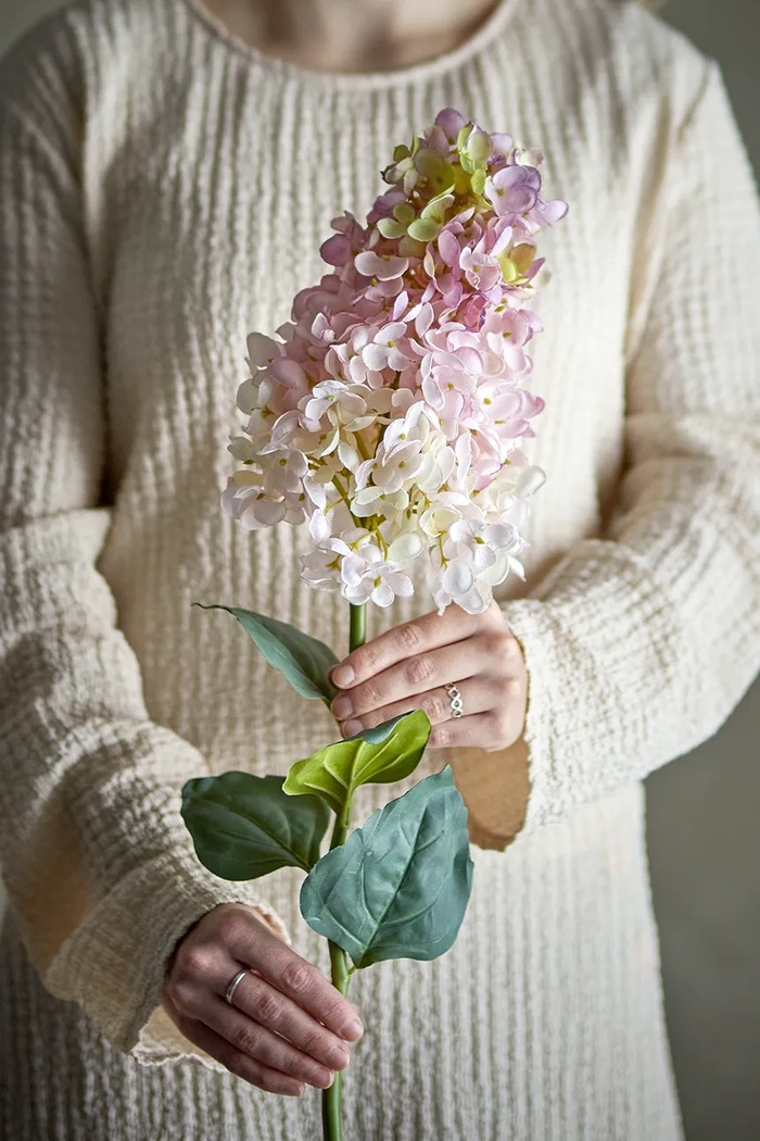 Ψεύτικα λουλούδια Bloomingville Hydrangea Stem 95 cm πολύχρωμο 82072033