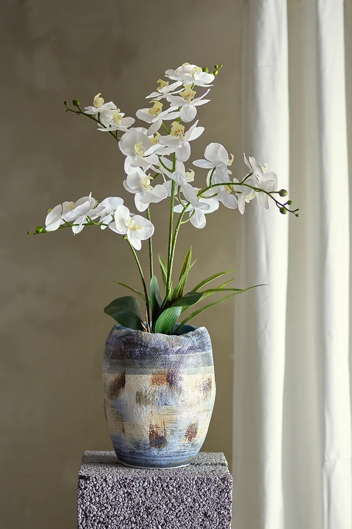 Τεχνητό φυτό σε γλάστρα Bloomingville Orchid Plant 84 cm 82061501 πολύχρωμο AA00