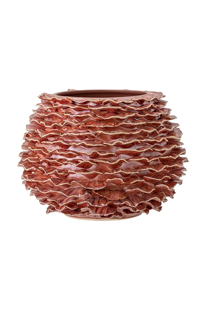 Bloomingville dekor váza Morwen 22 x 16 cm rózsaszín 82061349