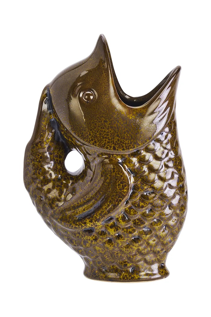 Dekoratívna váza Madam Stoltz 23,5 cm hnedá HY16477.24.2