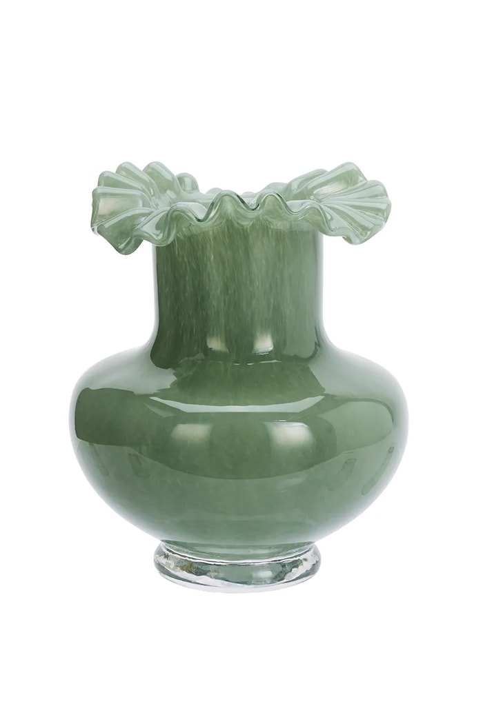 Dekoratívna váza Madam Stoltz 15 x 19,5 cm zelená J71242079G