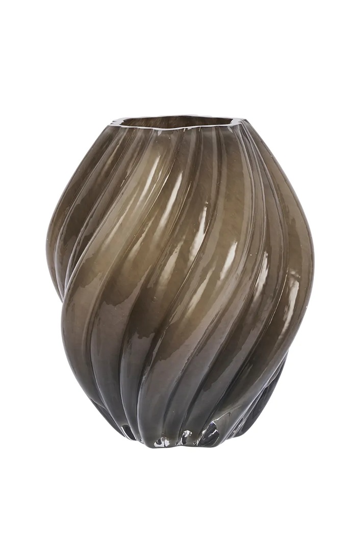 Dekoratívna váza Madam Stoltz 18,5 x 24 cm hnedá J71242027CF