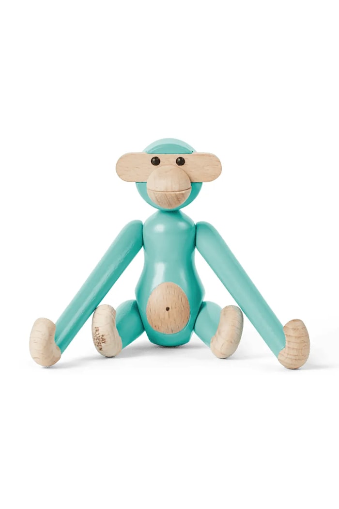 Dekorativna figura Kay Bojesen Monkey Mini 9,5 cm turkizna 39801