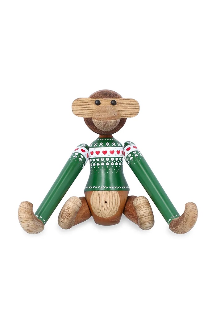 Dekorativna figura Kay Bojesen Monkey Christmas Jumper 9,5 cm pisana 39803