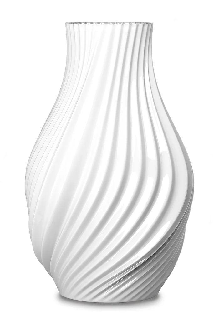 Διακοσμητικό βάζο Rosendahl Twist 18 x 12 cm λευκό 201020