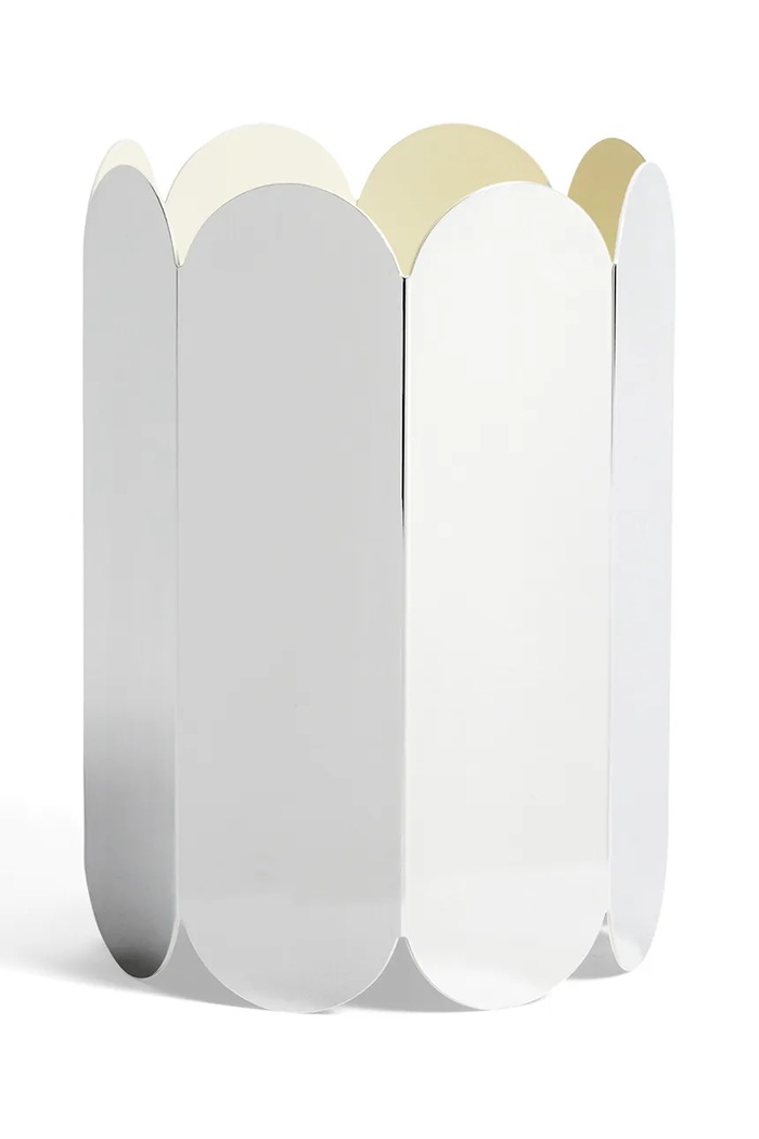 HAY wazon dekoracyjny Arcs 25 x 17 x 17 cm szary AE377.A603.AE88