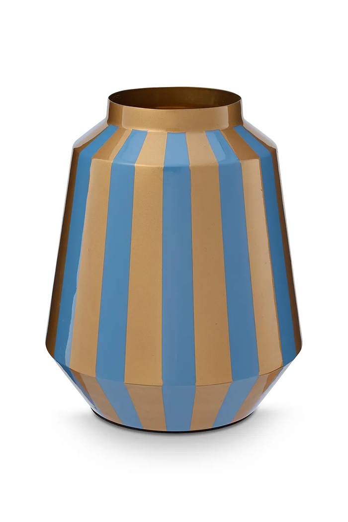 Pip Studio vază decorativă Stripes Light Blue 24 x 29 cm multicolor 51102108