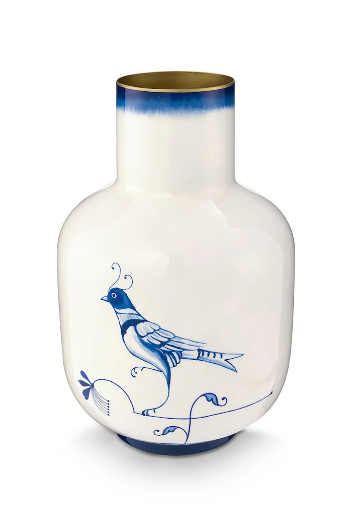 Pip Studio vază decorativă The Blue Bird 20 x 30 cm albastru 51102110
