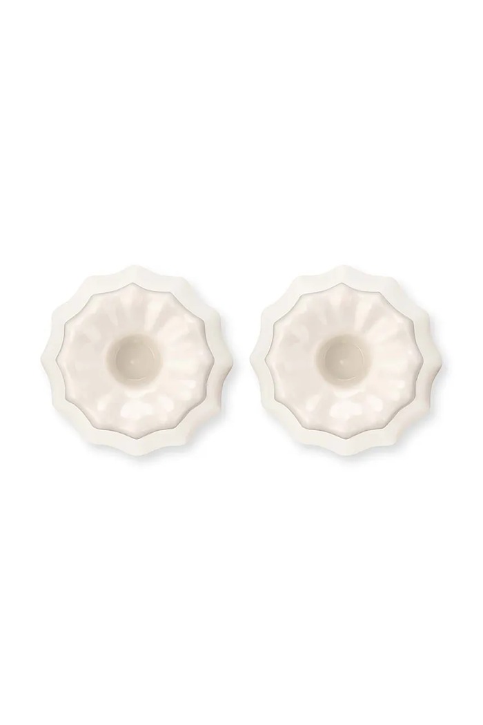 Декоративен свещник vtwonen 5,6 x 6 cm (2 броя) 52092320 бял AA00