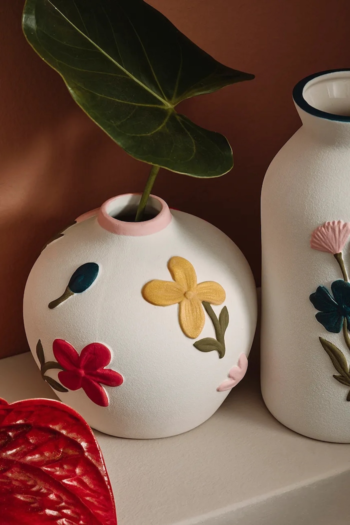 Διακοσμητικό βάζο Bizzotto Floryn 15,8 x 14,5 cm 503414 πολύχρωμο AA00