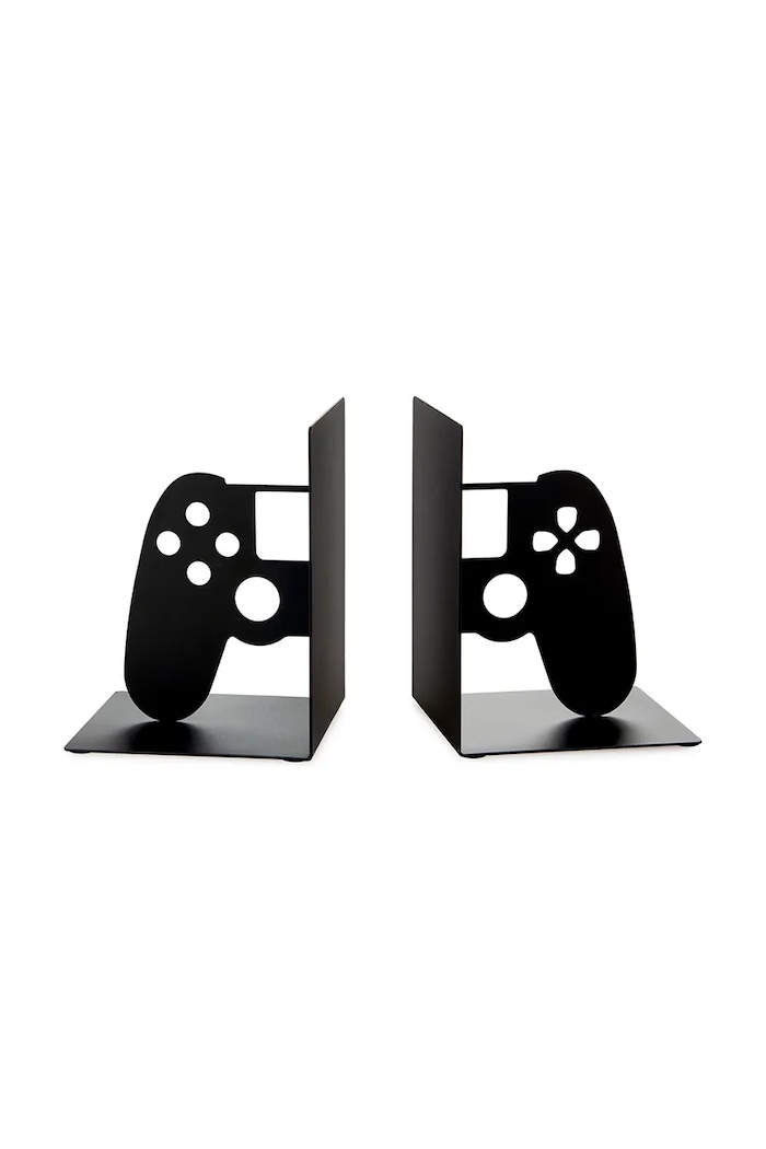 Balvi könyvtámasz Joypad 15 x 10 x 11,5 cm 2 db 27566 fekete AA00