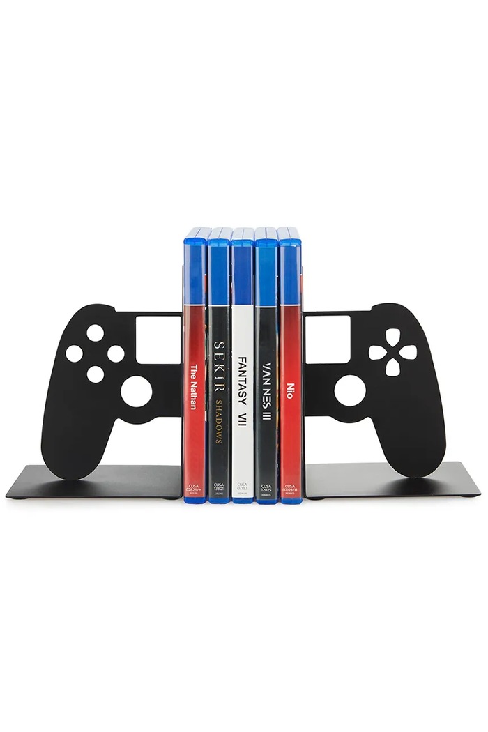 Nappali és hálószoba Balvi könyvtámasz Joypad 15 x 10 x 11,5 cm 2 db 27566 fekete