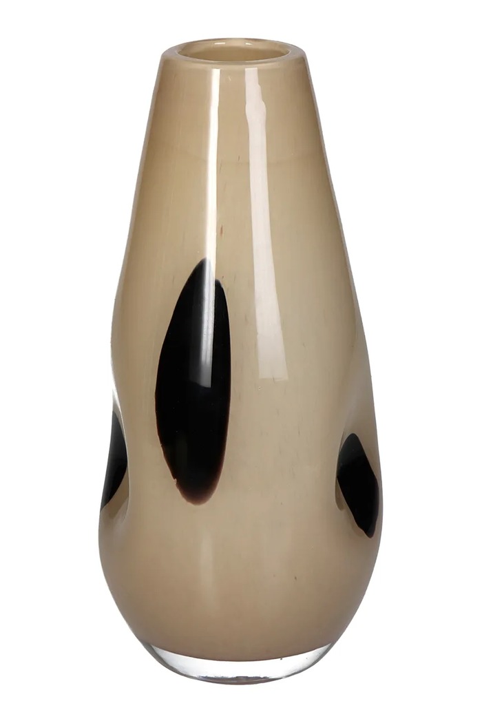 Διακοσμητικό βάζο home & lifestyle 25 x 12 x 12 cm μπεζ KAL.3044