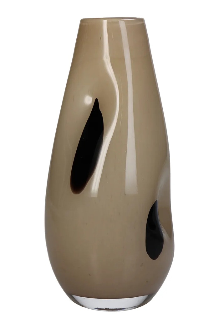 Διακοσμητικό βάζο home & lifestyle 25 x 12 x 12 cm KAL.3044 μπεζ